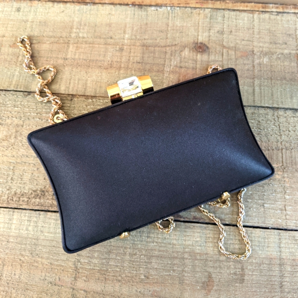 La Regale satin evening bag